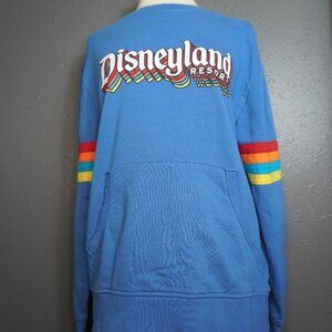 Disneyland Resort Unisex Blue And Multicolor Winter Pullover Sweater Size Small